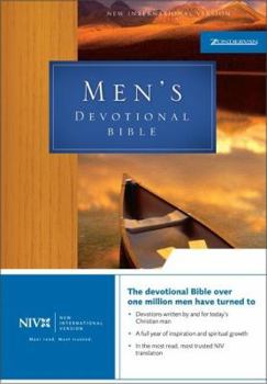 Leather Bound Men's Devotional Bible-NIV Book