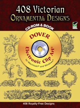 Paperback 408 Victorian Ornamental Designs [With CDROM] Book
