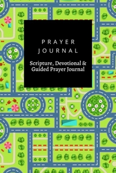 Paperback Prayer Journal, Scripture, Devotional & Guided Prayer Journal: Map Top View From City design, Prayer Journal Gift, 6x9, Soft Cover, Matte Finish Book