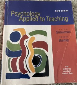 Hardcover Psychology Applied to Teaching Book