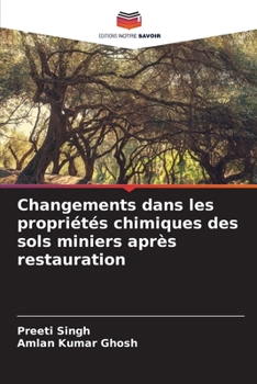 Paperback Changements dans les propriétés chimiques des sols miniers après restauration [French] Book