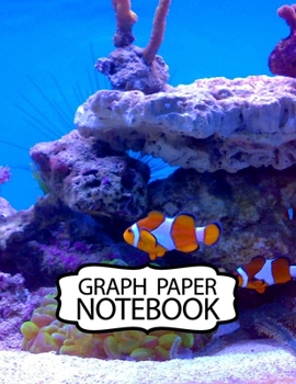 Notebook: Finding Nemo Cheerful Clownfish Adventure Fans Funny Swimming Ocean Life, Kids Elementary School Graph Paper Girls 8.5 x 11 Inches 110 Pages