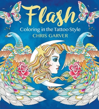 Paperback Flash: Coloring in the Tattoo Style Book