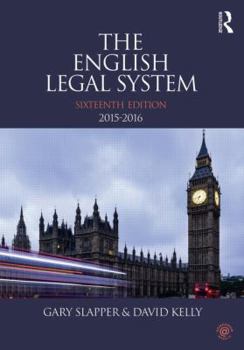 Paperback The English Legal System: 2015-2016 Book
