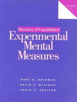 Paperback Directory of Unpublished Experimental Mental Measures Vol 7 Book