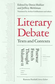 Paperback Literary Debate: Texts and Contexts Book