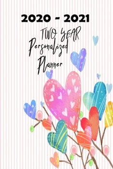 2020-2021 Personalized Planner: Two year Calendar Planner , Dated Daily with US Holiday Yearly Planner Organizer