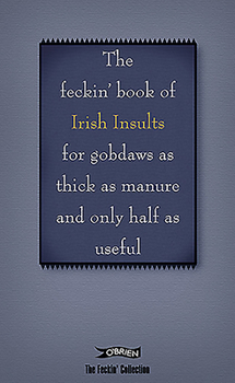 Hardcover The Feckin' Book of Irish Insults for Gobdaws as Thick as Manure and Only Half as Useful Book