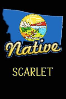 Paperback Montana Native Scarlet: College Ruled Composition Book