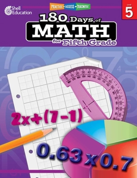 Practice, Assess, Diagnose: 180 Days of Math for Fifth Grade - Book  of the 180 Days of Practice