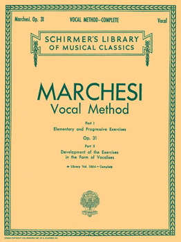 Paperback Vocal Method, Op. 31 (Complete): Schirmer Library of Classics Volume 1664 Voice Technique Book