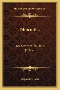 Paperback Difficulties: An Attempt To Help (1922) Book