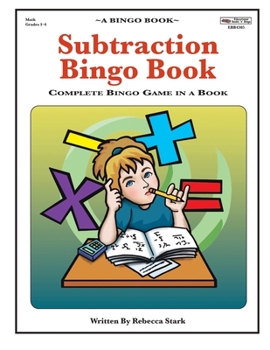 Paperback Subtraction Bingo Book: Complete Bingo Game In A Book