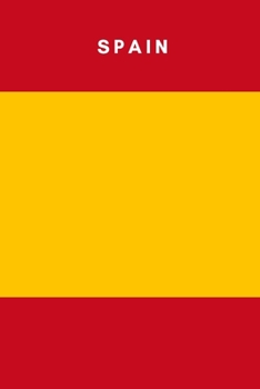 Paperback Spain: Country Flag A5 Notebook to write in with 120 pages Book