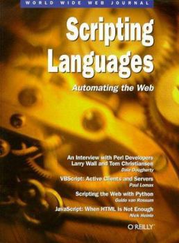 Paperback Scripting Languages: Automating the Web: World Wide Web Journal: Volume 2, Issue 2 Book