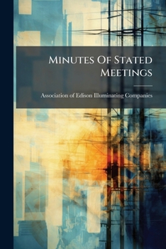 Paperback Minutes Of Stated Meetings Book
