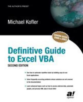 Paperback Definitive Guide to Excel VBA Book