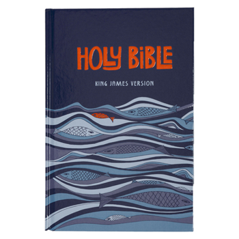 Hardcover KJV Kids Bible, 40 Pages Full Color Study Helps, Presentation Page, Ribbon Marker, Holy Bible for Children Ages 8-12, Blue Hardcover Book