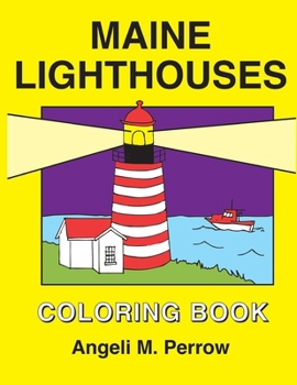 Paperback Maine Lighthouses Coloring Book