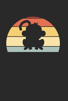 Affe �ffchen Notizbuch: Affe �ffchen Notizbuch f�r Liebhaber / Notizheft / Notizblock A5 (6x9in) Dotted Notebook / Punkteraster / 120 gepunktete Seiten