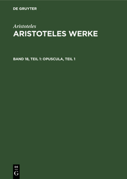 Hardcover Opuscula, Teil 1 [German] Book