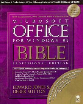 Paperback Microsoft Office for Windows 95 Bible Book