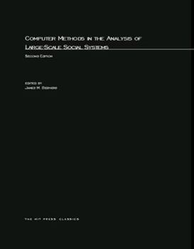 Hardcover Computer Methods in the Analysis of Large-Scale Social Systems Book