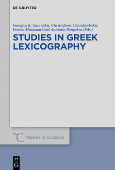 Hardcover Studies in Greek Lexicography Book