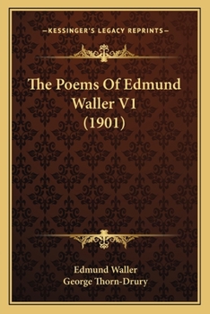 Paperback The Poems Of Edmund Waller V1 (1901) Book