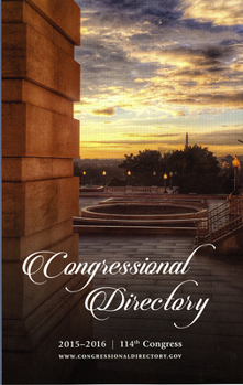 Hardcover Official Congressional Directory 114th Congress, 2015-2016, Convened January 2015 Book