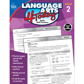 Paperback Language Arts 4 Today, Grade 2 Book