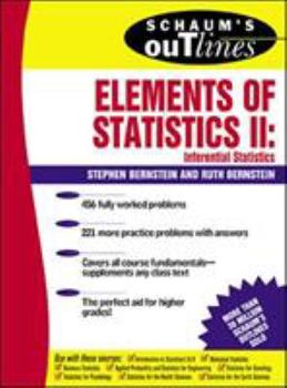 Paperback Schaum's Outline of Elements of Statistics II: Inferential Statistics Book