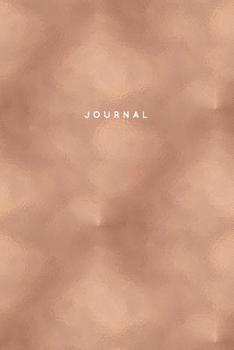 Paperback Journal: Luxury Rose Gold Notebook: 120-Page Lined - Sparkly Glitter Effect Book