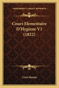 Paperback Cours Elementaire D'Hygiene V1 (1822) [French] Book