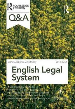 Paperback Q&A English Legal System 2011-2012 Book