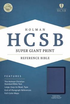 Imitation Leather Super Giant Print Reference Bible-HCSB [Large Print] Book