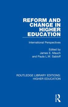 Hardcover Reform and Change in Higher Education: International Perspectives Book