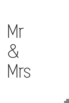 Paperback Mr & Mrs: Wedding Notebook Book