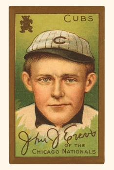 Paperback Vintage Journal Early Baseball Card, Johnny Evers Book