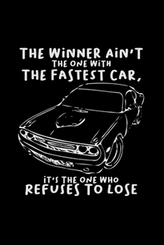 The winner is the one who refuses to lose: 6x9 Stock Car Racing grid squared paper notebook notes