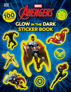 Paperback Marvel Avengers Glow in the Dark Sticker Book: With More Than 100 Stickers Book