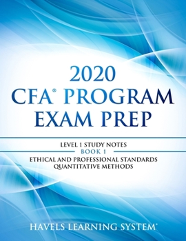 Paperback 2020 CFA Program Exam Prep Level 1: 2020 CFA level 1, Book 1: Ethical and Professional Standards & Quantitative Methods Book