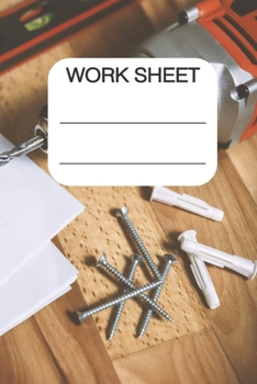 Work Sheet: Notebook with DOT Graph Pages 6x9 inch | woodworking 120 pages for Specialist and hoobys (woods)