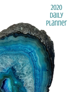 2020 Daily Planner: Geode; January 1, 2020 - December 31, 2020; 8" x 10"