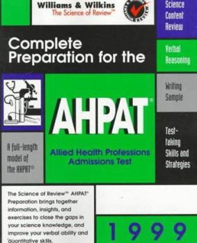 Hardcover Complete Preparation for the AHPAT: 1999 Edition Book
