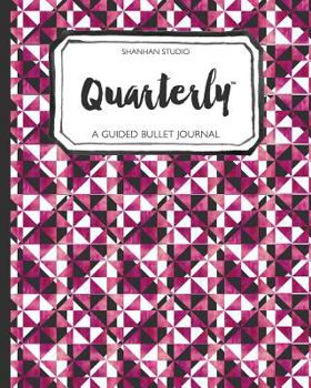 Paperback Quarterly Guided Bullet Journal Pink Geo Book