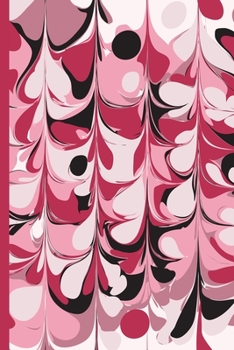 Notes: A Blank Lined Journal with Raspberry Pink Marbled Cover Art
