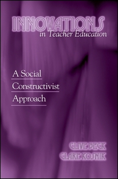 Hardcover Innovations in Teacher Education: A Social Constructivist Approach Book