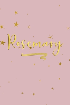Rosemary: Personalized Journal to Write In | Rose Gold Line Journal
