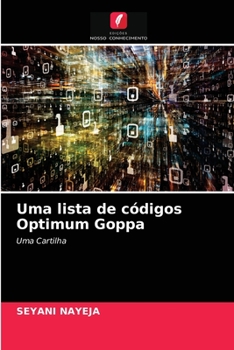 Paperback Uma lista de códigos Optimum Goppa [Portuguese] Book